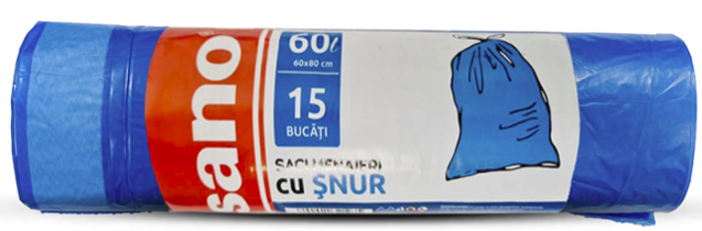 SANO SACI MENAJERI SNUR 60L  ALBASTRI